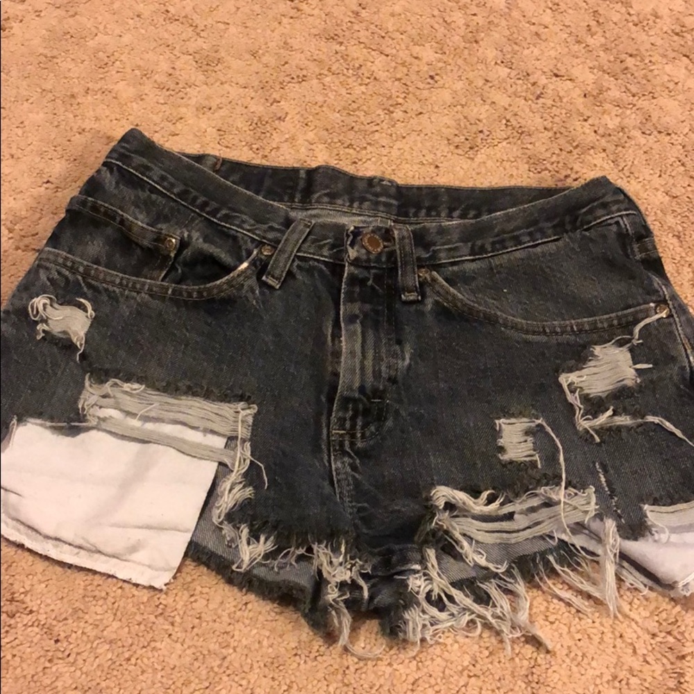 Denim shorts